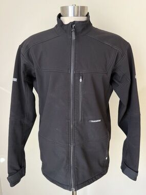 Truewerk S3 Solution Black Softshell Work Jacket Full Zip Pockets Mens Med